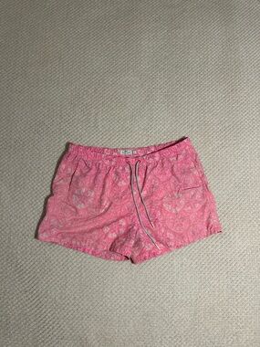 Vineyard Vines Pink Paisley Drawstring Athletic Shorts